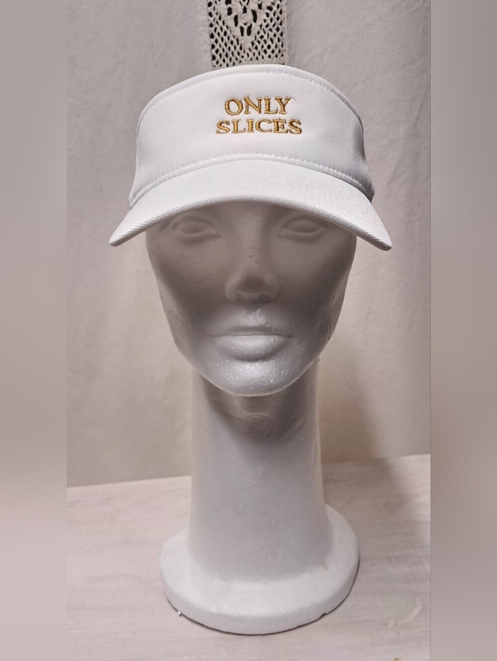 Unisex "Only Slices" Embroidered Golf Visor OS Adjustable